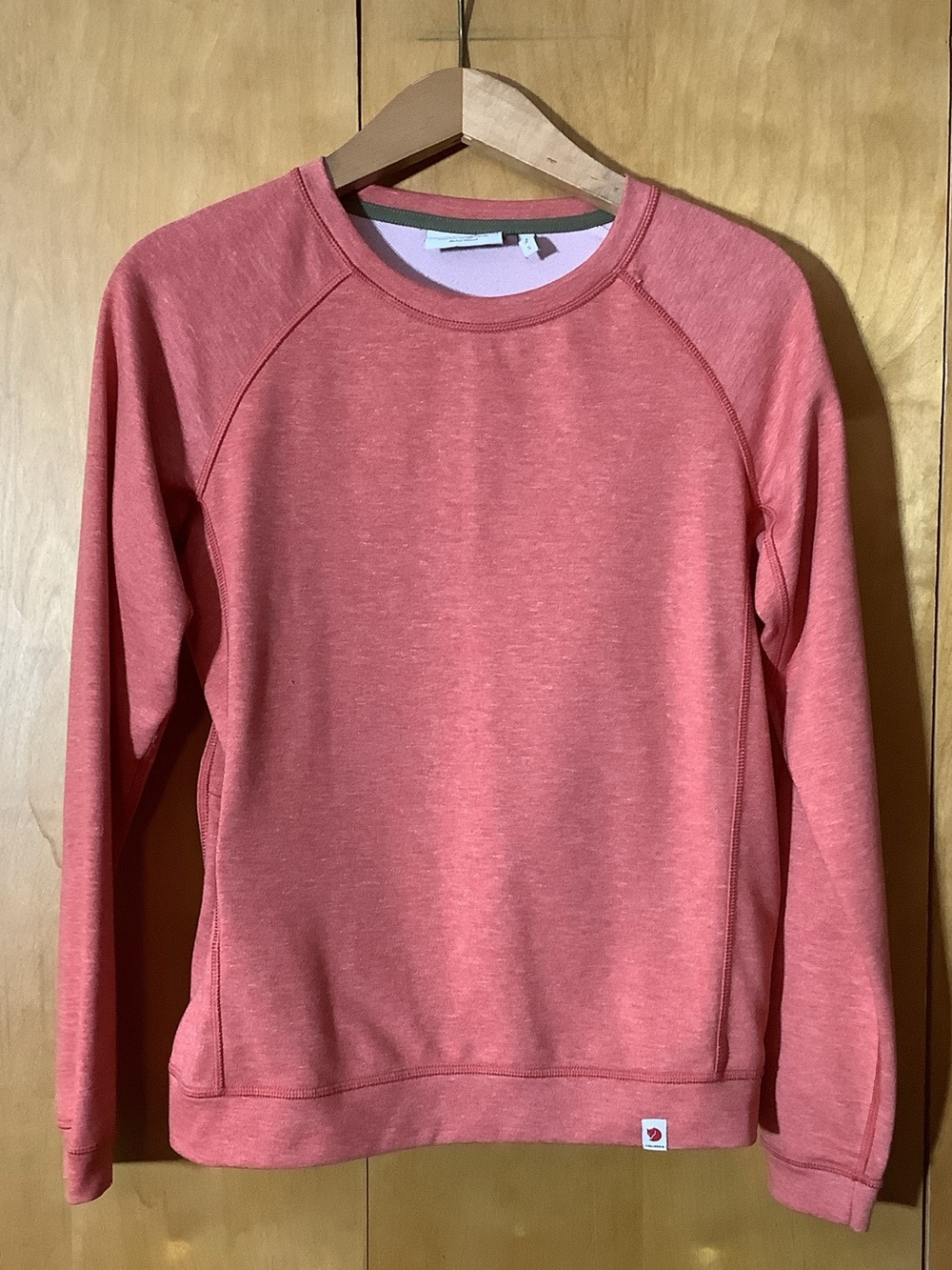 Fjallraven coral High Coast light sweater, size small